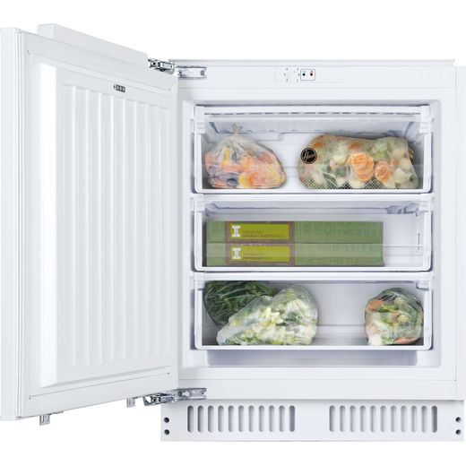 Hoover HBFUP130NK/N Integrated Under Counter Freezer with Fixed Door Fixing Kit - A+ Rated