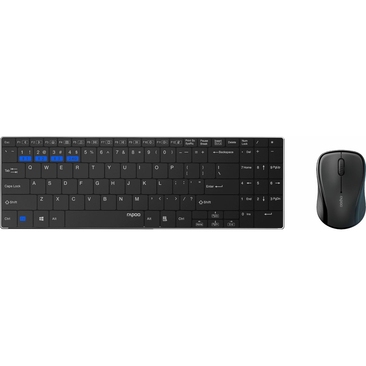 Rapoo 9060M Multi-Mode Ultra-Slim Bluetooth / Wireless USB Keyboard with Optical Mouse Review