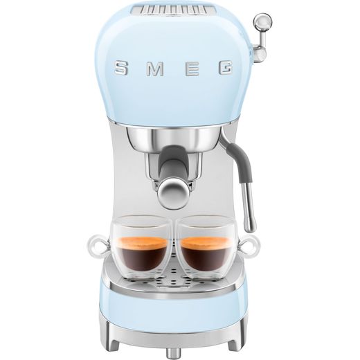 ECF02PBUK_PB | Smeg Espresso Machine | Blue | ao.com