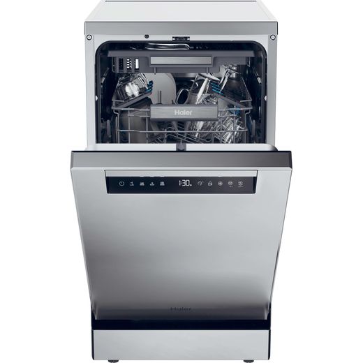 Haier I-Pro Shine Series 5 Standard Dishwasher - Silver - Control panel