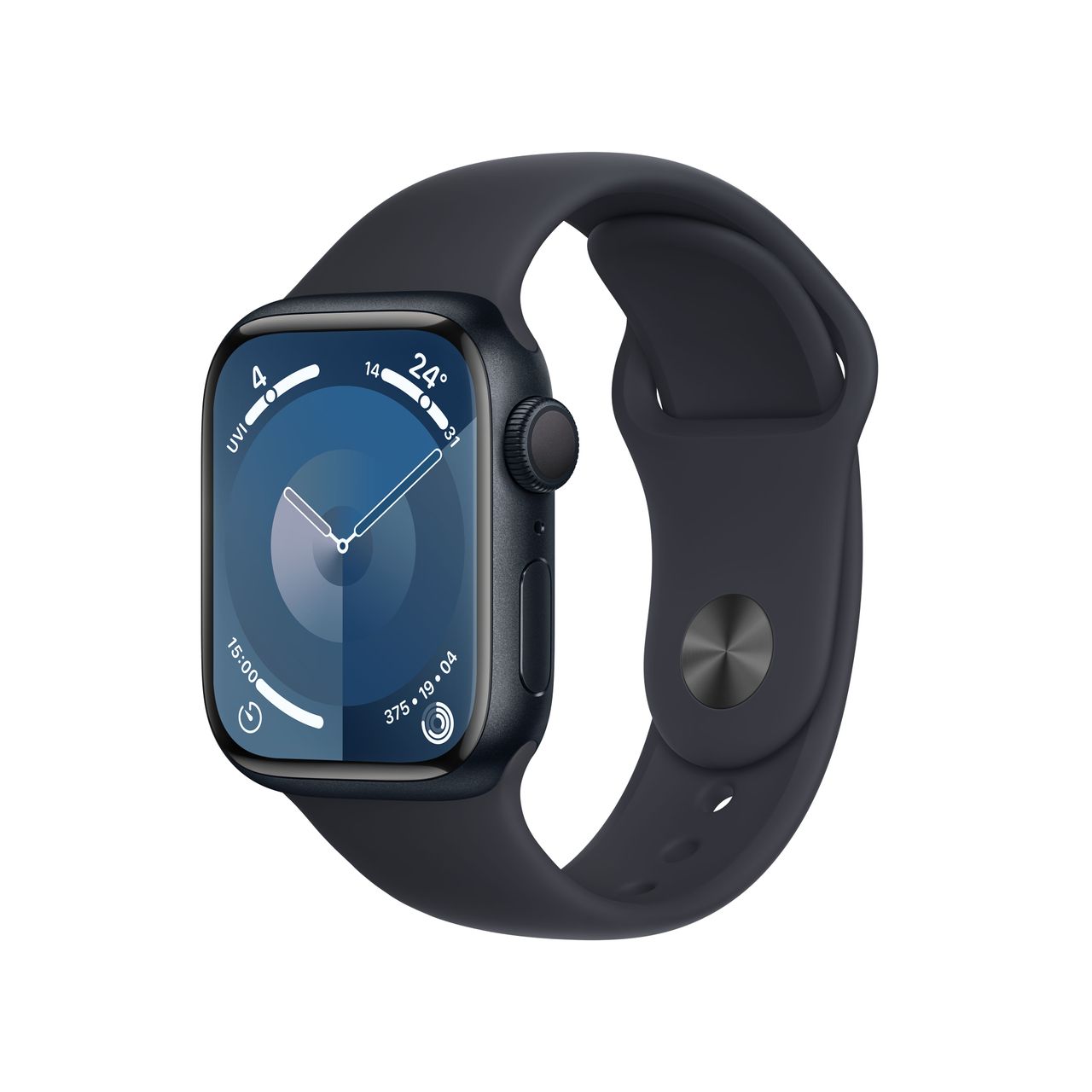 Apple Watch Series 9, 41mm, Midnight Aluminium Case, GPS [2023] - Midnight  Sport Band - M/L