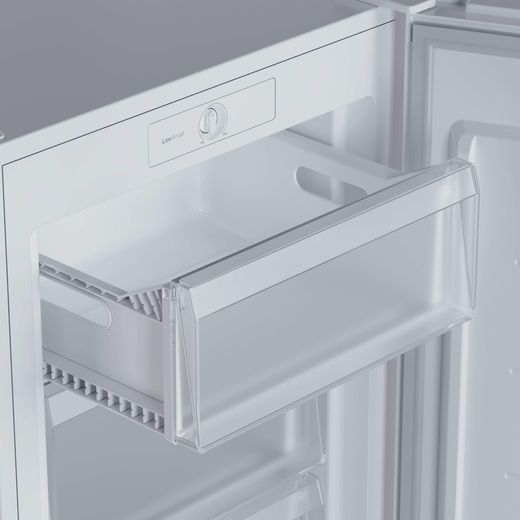 Hoover Under Counter Freezer - White - Close up freezer drawer shot 