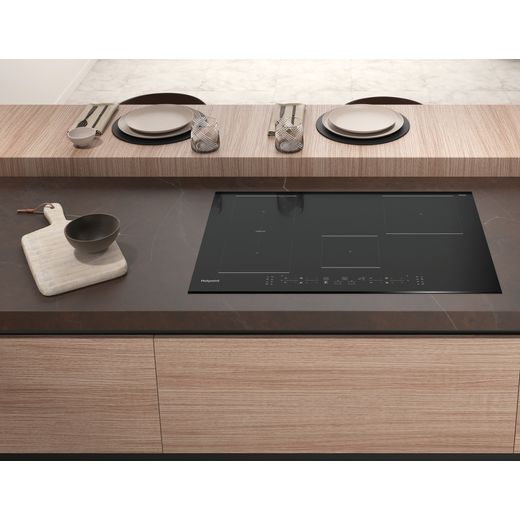 Hotpoint TB3977BBF 77cm Induction Hob - Black - Hob in modern kitchen