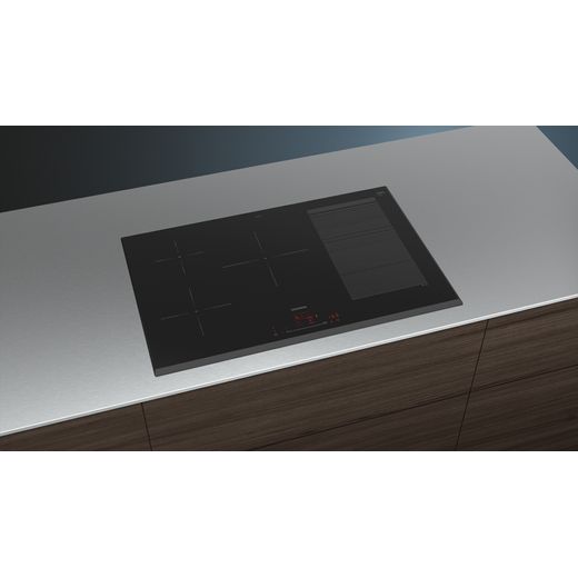 Siemens IQ-700 EX851HVC1E 80cm Induction Hob - Black - Hobo in kitchen shot 