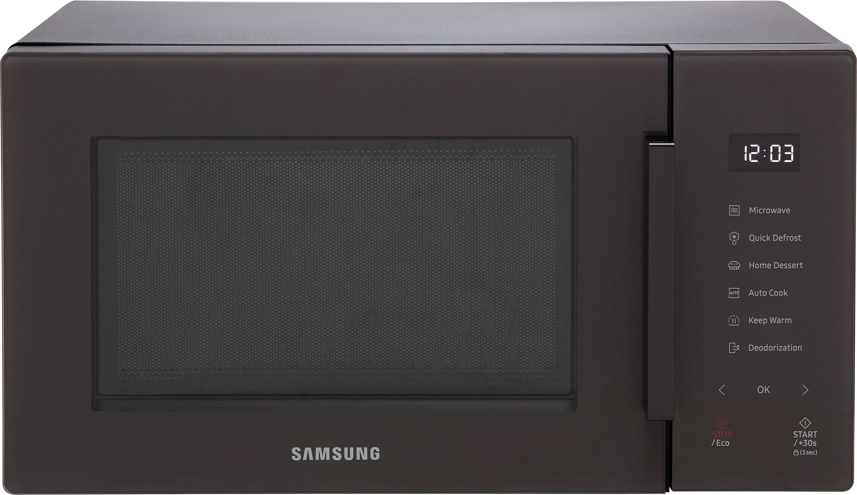 Samsung MW5000T MS23T5018AC Freestanding 28cm Tall Compact Microwave - Charcoal, Charcoal