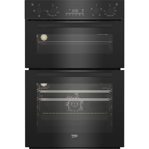 Beko BBDF22300B Built In Electric Double Oven - Black - A/A Rated