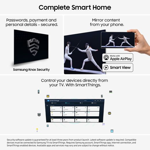 Samsung U8000F 43" 4K Ultra HD Smart TV [2025] - Annotation - Smart home