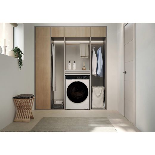Haier X Series 5 HWD90BP14357TUUK Wifi Connected 9Kg / 5Kg Washer Dryer with 1400 rpm - White - Washer dryer shot