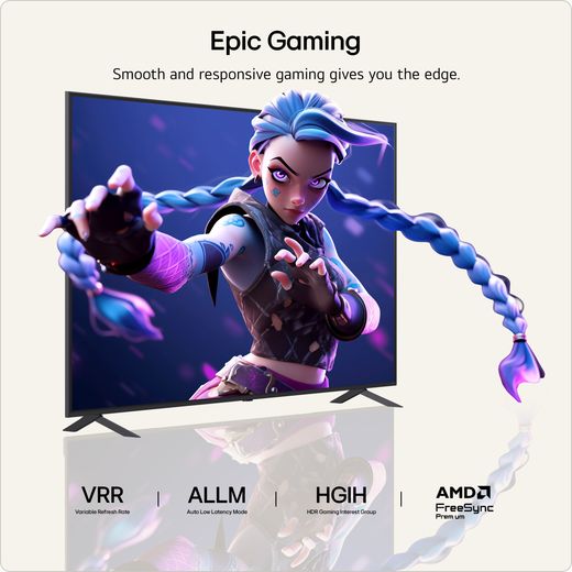 LG 86" 4K Ultra HD MiniLED Smart TV - Annotation - epic gaming shot