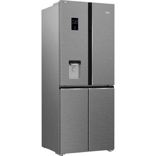 Beko HarvestFresh GNE480EC3DVX American Fridge Freezer - Stainless Steel - F Rated