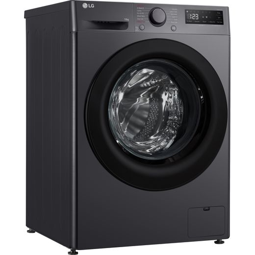 LG F4Y510GBLN1 Washing Machine Slate Grey - Right perpsective shot