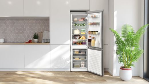 sharp sj bb04dtxsf 60 40 fridge freezer silver