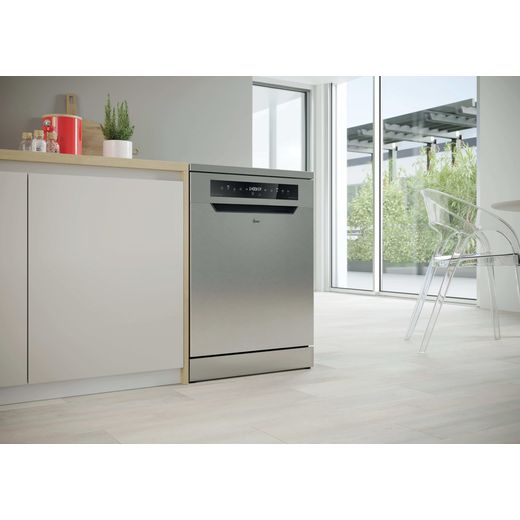 Hoover H-DISH 700 Standard Dishwasher - Stainless Steel - dishwasher in kitchen shot 