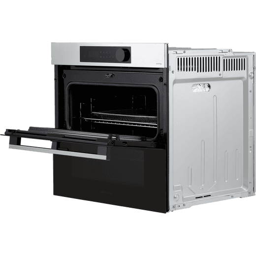 Samsung Series 5 Dual Cook Flex™ Electric Single Oven - Stainless Steel - Top door open