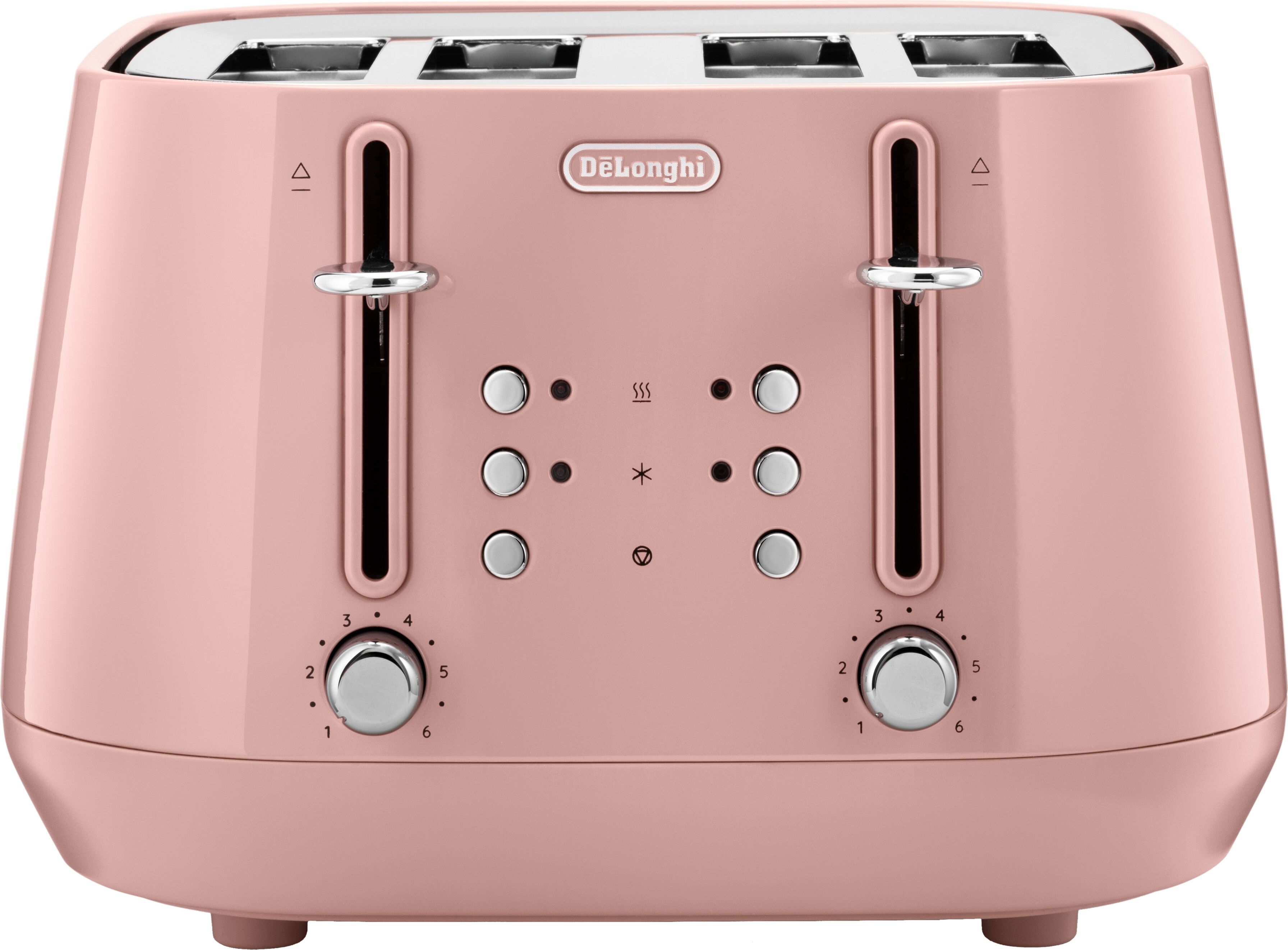 Delonghi Eclettica 4 Slice Toaster - Pink