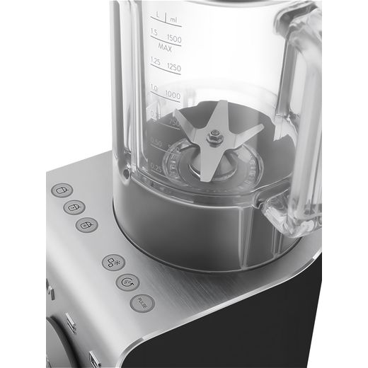 Smeg 50's Style BLC02BLMUK - Black - Close up shot