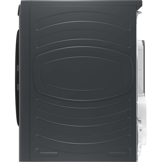 Haier X5 HD100-D357AGU1UK Wifi Connected 10Kg Heat Pump Tumble Dryer - Graphite - Side shot