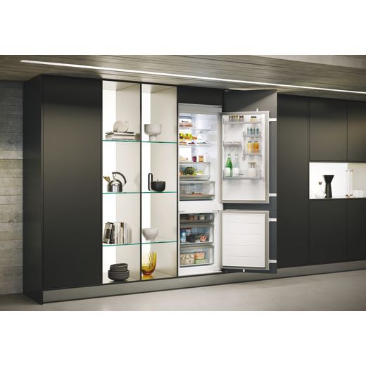 Haier Integrated Total No Frost Fridge Freezer - White - Fridge freezer in kitchen