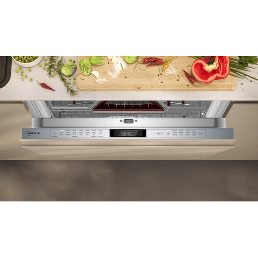 NEFF N70 Integrated Standard Dishwasher - Silver - Control panel