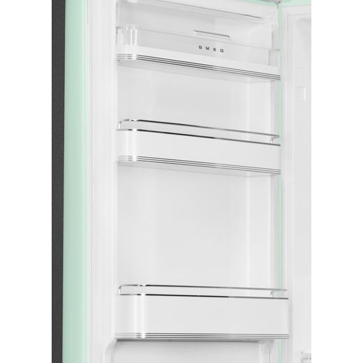 Smeg 60cm 50s Style Left Hand Hinge Fridge over Freezer Pastel Green_2