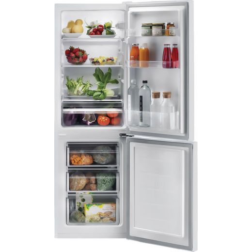 Candy CCG1L314EWK 144cm Small Fridge - White - Front with door open shot