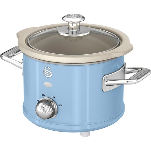 Swan Retro SF17011BLN 1.5 Litre Slow Cooker - Blue
