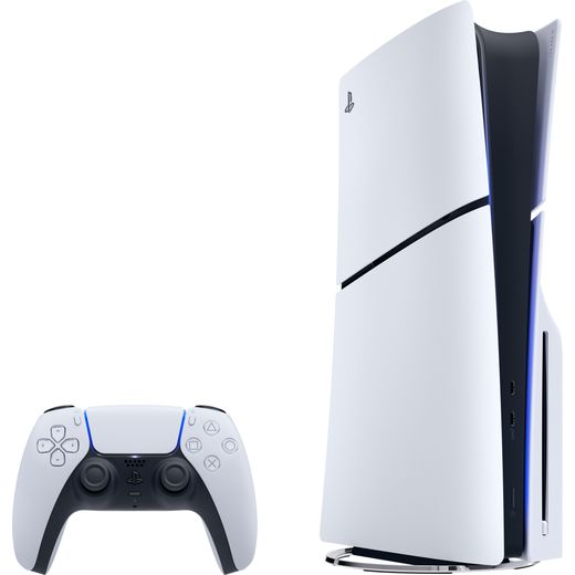 PlayStation 5 (Model Group – Slim) 1 TB - White / Black - Bundle shot