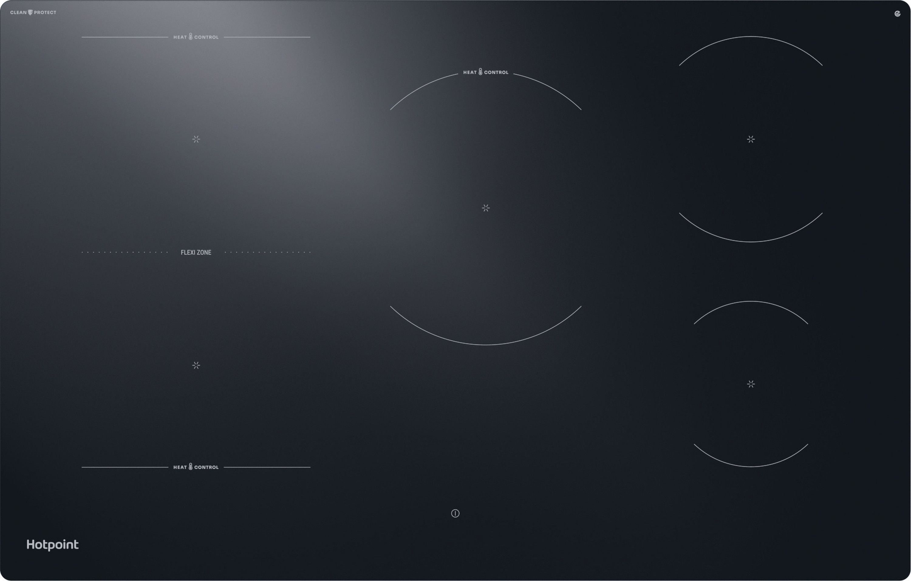 Image of Hotpoint HTX8017DCF2 80cm Induction Hob - Black, Black