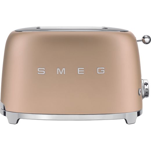Smeg 50's Retro TSF01CHMUK 2 Slice Toaster - Matte Gold