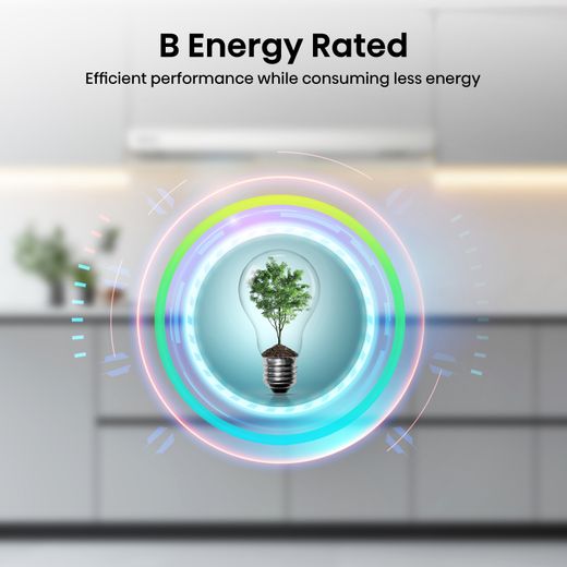 Hisense CH6T10BXUK Telescopic Cooker Hood Stainless Steel - Annotation - B energy rated