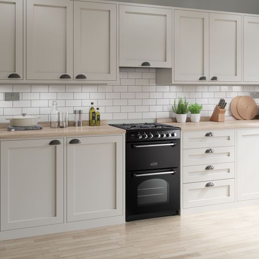 Rangemaster Classic 60 Dual Fuel Cooker - Black / Chrome