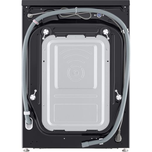 LG Series 5 AI Direct Drive F4X5013TBB 13kg Washing Machine with 1400 rpm - Essence Matte Black - Back shot