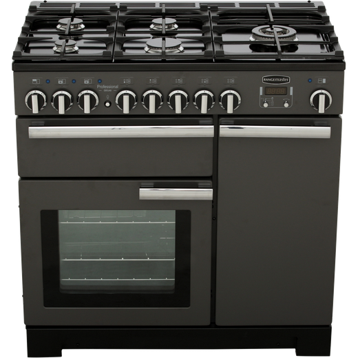 Rangemaster Professional Deluxe 90cm Dual Fuel Range Cooker - Slate