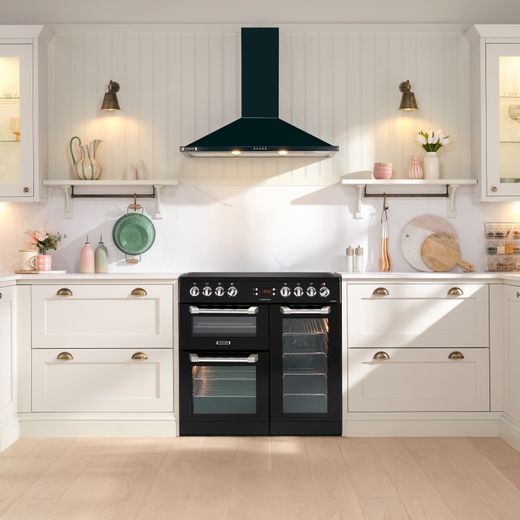 Leisure Cuisinemaster 90cm Electric Range Cooker with Ceramic Hob - Black - Cooker in kitchen