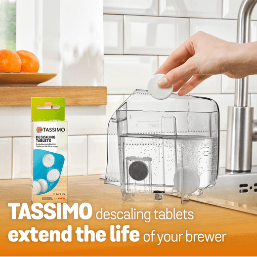 Tassimo by Bosch TAS112EGB Pod Coffee Machine - Black - Annotation - Descaling tabets