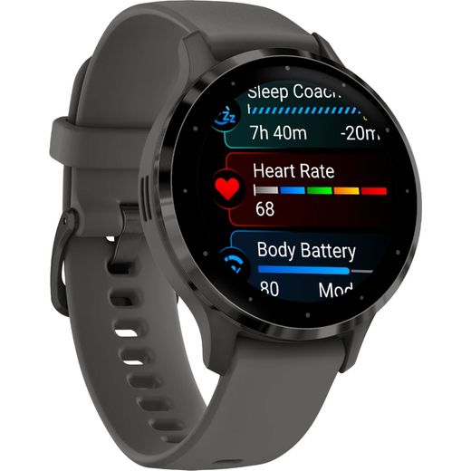 Garmin Venu® 3S, GPS - 41 - Slate / Pebble Grey - Right perspective