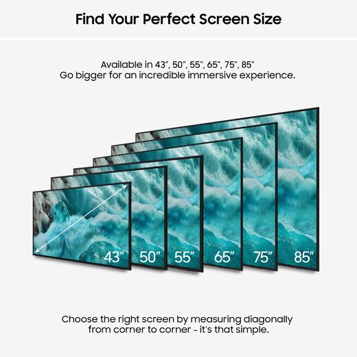 Samsung Q7F 65" 4K Ultra HD QLED Smart TV [2025] - Annotation - Perfect screen size