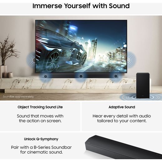 Samsung 75" 4K Ultra HD Smart TV  - annotation -  sound shot