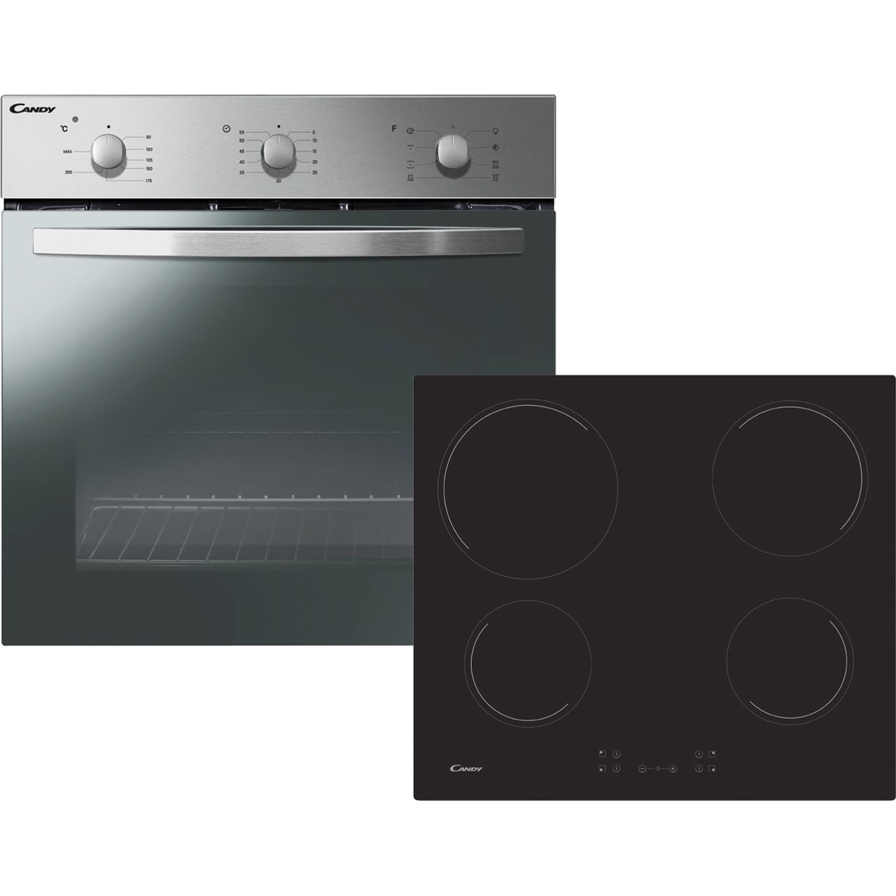 Candy COEHP60X/E Built In Electric Single Oven and Ceramic Hob Pack specs