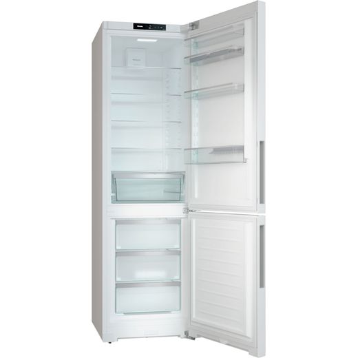 Miele KFN4395CD WH 202cm 70/30 Frost Free Fridge Freezer - White  - right perspective door opens hot