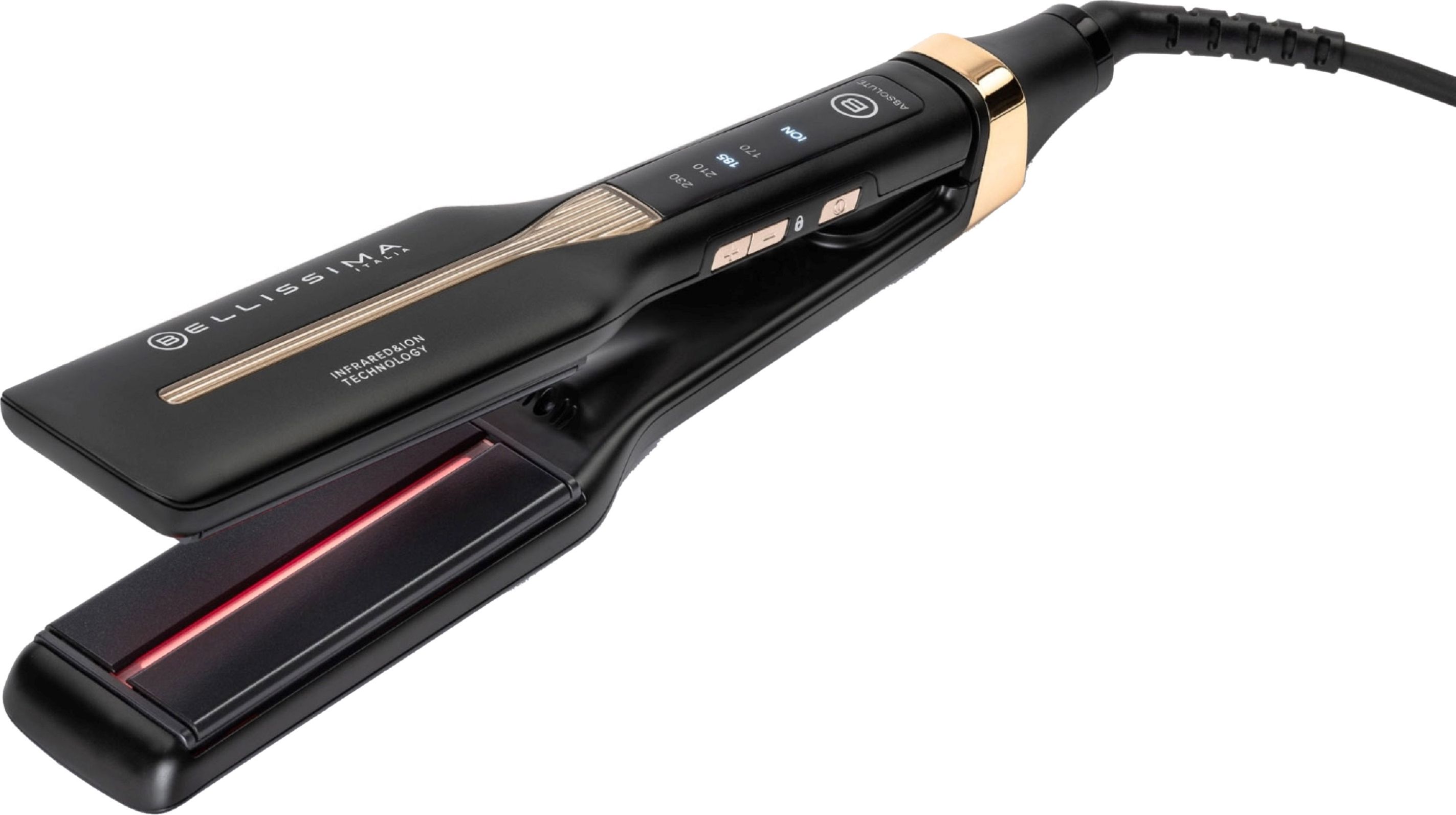 Bellissima Italia Absolute Hair Straightener - Black - Ceramic Keratin
