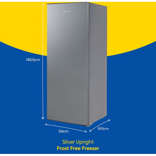 Russell Hobbs Small Frost Free Fridge Freezer - Silver - Dimensions