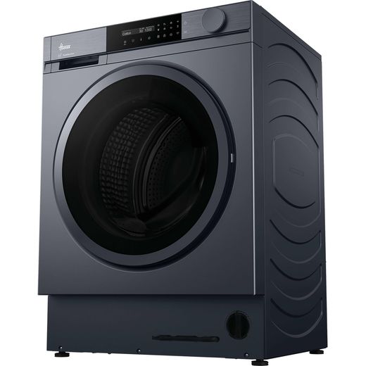 Hoover H-Wash 600 HBSI410CRL8GU-80 Integrated 10kg Washing Machine with 1400 rpm - Anthracite - Left perspectives shot