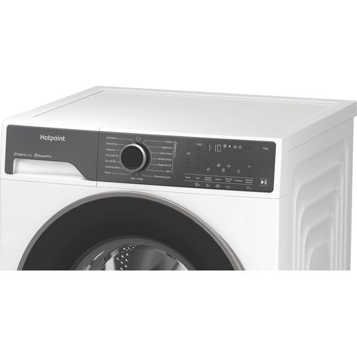 Hotpoint Fabric Care HB123WWCAREUK 12kg WiFi Connected Washing Machine with 1400 rpm - White - control panel shot 