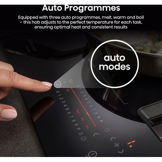 Hisense Hi6 HEH8432BSCWF Venting Induction Hob - Black - Annotation - Auto programme shot