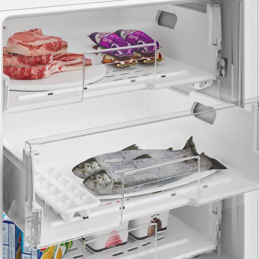 Beko Integrated Under Counter Freezer - Close up inside shot