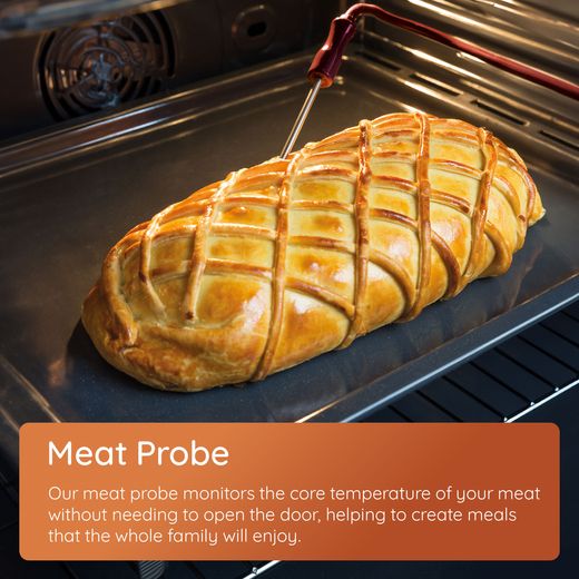 Hotpoint Class 6 HOI68PPT2SBUK Built In Electric Single Oven with Pyrolytic Cleaning - Black - Annotation -  Meat_Probe