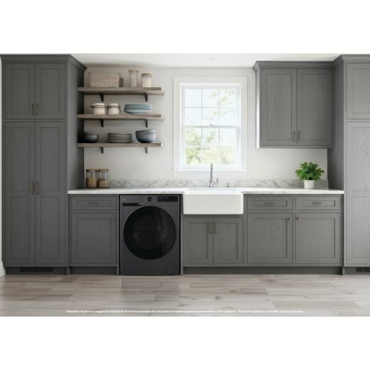 Hoover Pro Wash Series 5 HBP 414BL9G-80 14kg Washing Machine with 1400 rpm - Graphite - washing machine in kitchen shot 