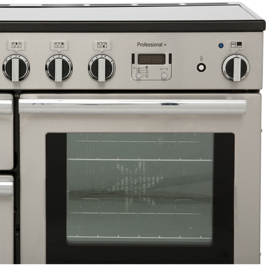 Rangemaster Professional Plus 110cm Electric Range Cooker with Induction Hob - Stainless Steel