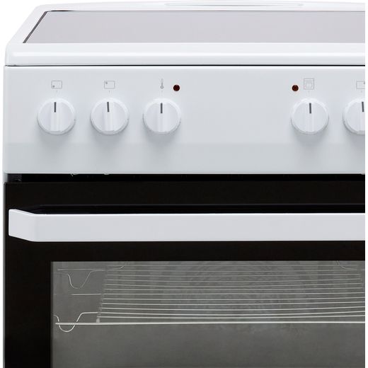 Amica 50cm Electric Cooker with Ceramic Hob - White